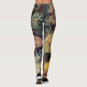 Zee Anemone Wetenschappelijke Natuur Oceaan Leggings (Achterkant)