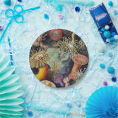 Zee Anemone Wetenschappelijke Natuur Oceaan Papieren Bordje (Feest)