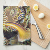 Zee Anemone Wetenschappelijke Natuur Oceaan Theedoek (Quarter Fold)