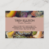 Zee Anemone Wetenschappelijke Natuur Oceaan Visitekaartje (Achterkant)