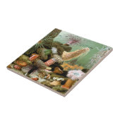 Zee Anemonen,  Marine Life Ocean Animals Tegeltje (Zijkant)