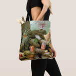 Zee Anemonen,  Marine Life Ocean Animals Tote Bag<br><div class="desc">illustratie zeeleven met anemonen van zeeen door Giacomo Merculiano,  1893. Een tropische onderwaterscène met allerlei zee anemonen en een heremietkrab in zijn schelp op de bodem van de oceaan in de tropen.</div>