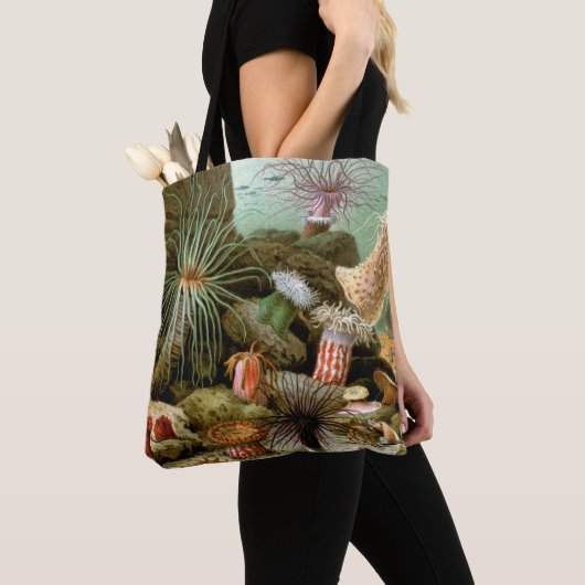 Zee Anemonen,  Marine Life Ocean Animals Tote Bag (Dichtbij)