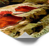 Zee anemonen onderwater Poster (Hoek)
