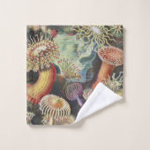 Zee Anemones, Actiniae Seeanemonen Ernst Haeckel Bad Handdoek (Wasdoekje)