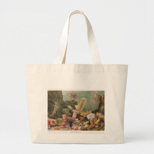 Zee Anemones Grote Tote Bag (Voorkant)