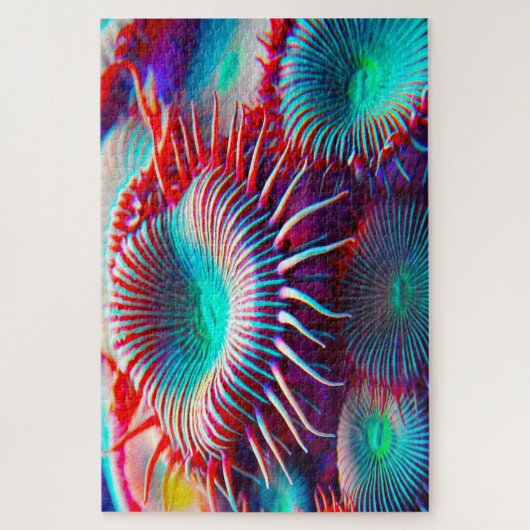 Zee Anemonies Jigzaag Puzzle Legpuzzel (Verticaal)