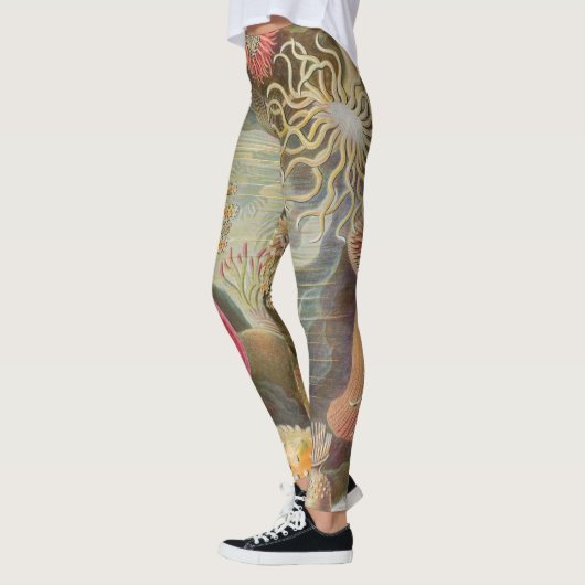 Zee Anenomes door Ernst Haeckel Leggings (Links)