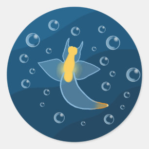 Zee Angel Zee Slug Ronde Sticker
