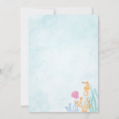 Zee Animals Birthday Party Invitation Kaart (Achterkant)