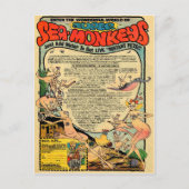  Zee apen Reclame Briefkaart (Voorkant)