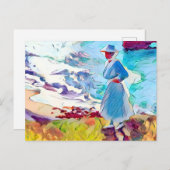 Zee Art. Briefkaart (Voorkant / Achterkant)