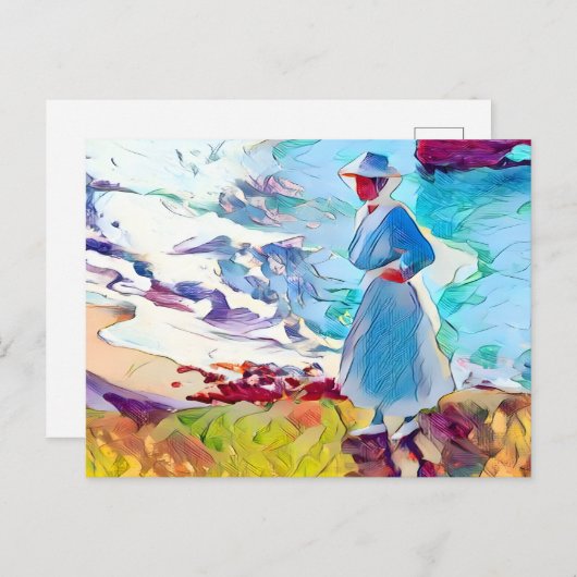 Zee Art. Briefkaart (Voorkant / Achterkant)