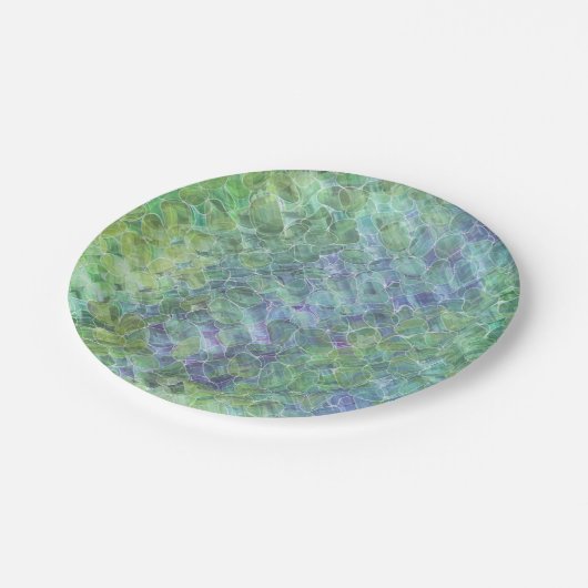 zee atoomglas: papieren bordje (Gekanteld)