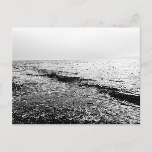 Zee avond briefkaart (Voorkant)