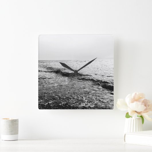 Zee avond vierkante klok (Huis)