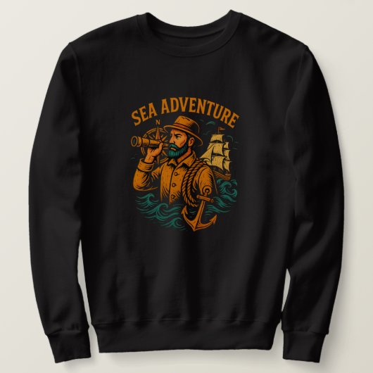 Zee Avontuur Unisex Crew Neck Sweatshirt (Design voorkant)