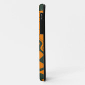 Zee avy Stripes Patroon (Oranje, wit, grijs) Case-Mate iPhone Case (Achterkant/links)
