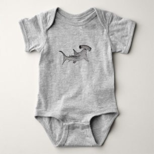 Zee Baby jersey bodysuit hammerhead Shark