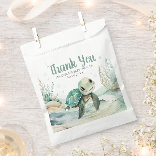 Zee Baby shower Bedankzakje (Geknipt)