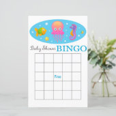 zee baby shower bingo card (Staand voorkant)