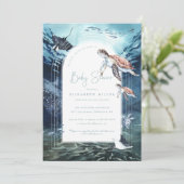 Zee Baby shower Kaart (Staand voorkant)