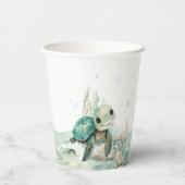 Zee Baby shower Papieren Bekers (Achterkant)