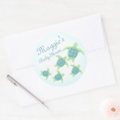 Zee Baby shower Ronde Sticker (Envelop)