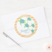 Zee Baby shower Ronde Sticker (Envelop)