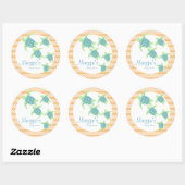 Zee Baby shower Ronde Sticker (Vel)