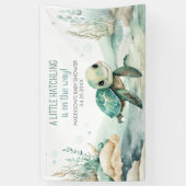 Zee Baby shower Spandoek (Verticaal)