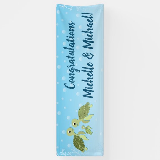 Zee Baby shower Spandoek (Verticaal)