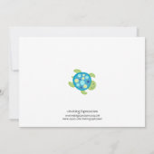 Zee Baby Shower-uitnodigingen Kaart (Achterkant)