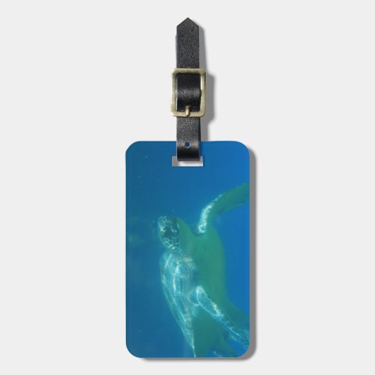 Zee Bagagelabel met draaimoes (Voorkant verticaal)