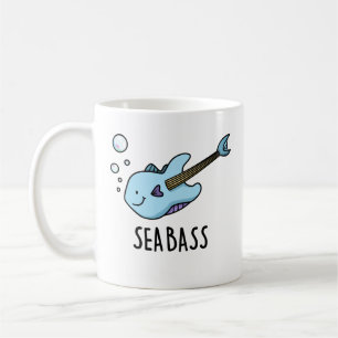 Zee Bass Funny Bass Guitar Fish Pun Koffiemok