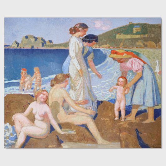 Zee Bathing, Maurice Denis Cadeaupapier (Vlak)