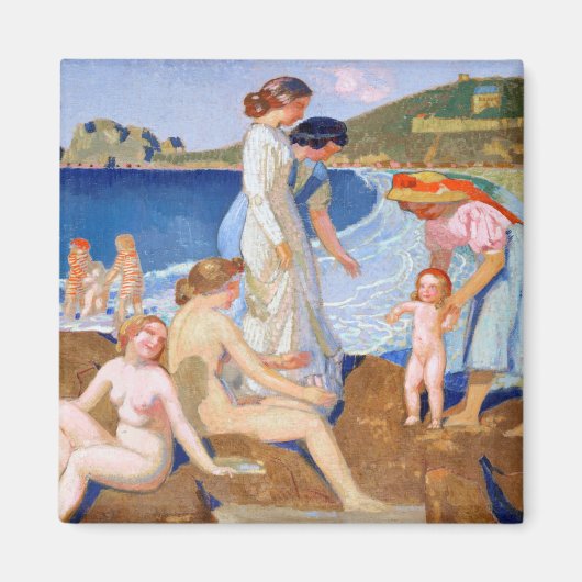 Zee Bathing, Maurice Denis Magneet (Voorkant)