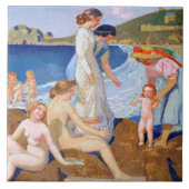 Zee Bathing, Maurice Denis Tegeltje (Voorkant)