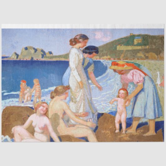 Zee Bathing, Maurice Denis Tissuepapier (Voorkant)