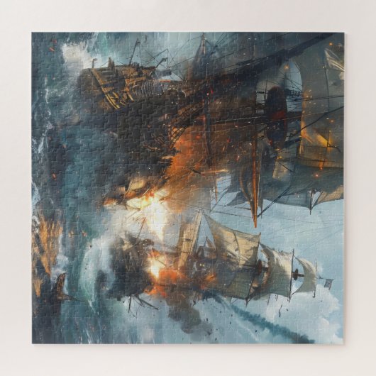 Zee Battle Legpuzzel (Horizontaal)