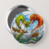 Zee Battle Ronde Button 4,0 Cm (Voorkant /achterkant)