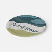 Zee Beach Verjaardag Papieren Bordje (Gekanteld)