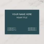 Zee Beach Visitekaartje (Achterkant)