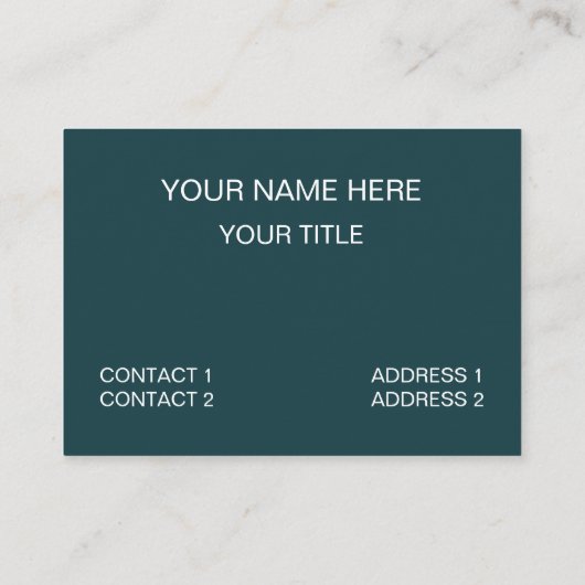 Zee Beach Visitekaartje (Achterkant)