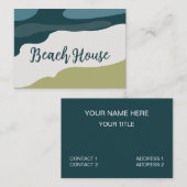 Zee Beach Visitekaartje (Voorkant / Achterkant)