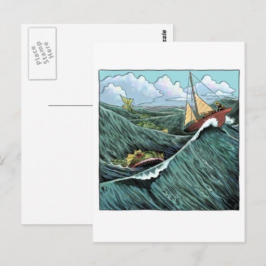 Zee Beast Briefkaart (Voorkant / Achterkant)