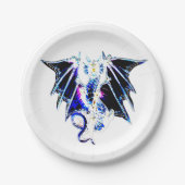 Zee Beast Dragon Papieren Bordje (Voorkant)