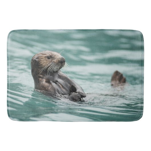 Zee bekijken otter badmat (Voorkant)