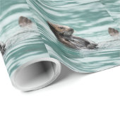 Zee bekijken otter cadeaupapier (Rol Hoek)