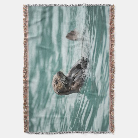 Zee bekijken otter deken (Voorkant Verticaal)